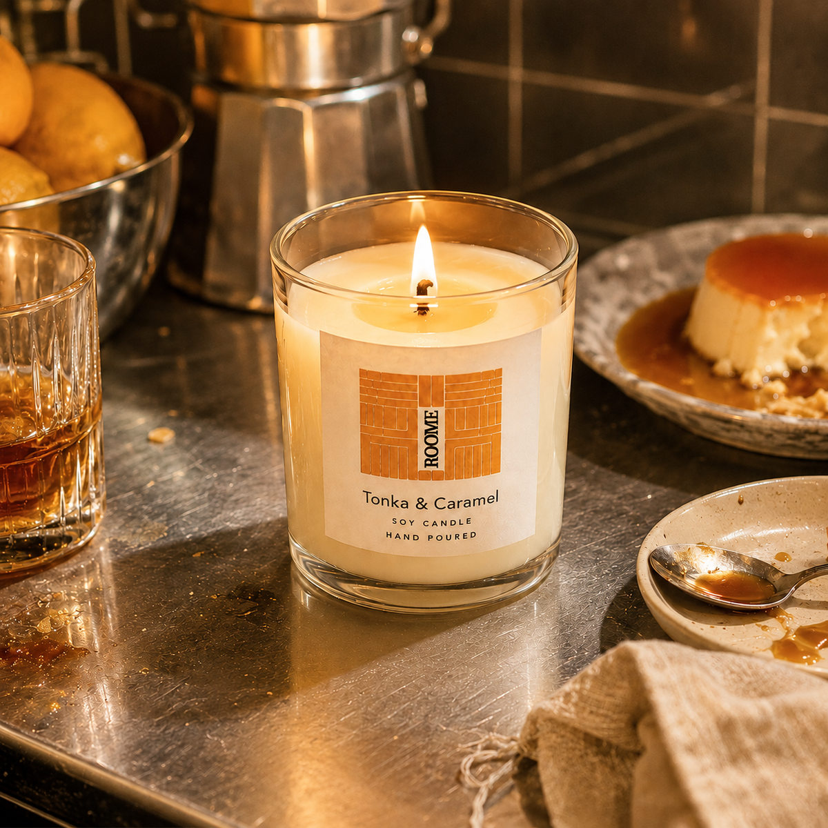 Tonka & Caramel Candle