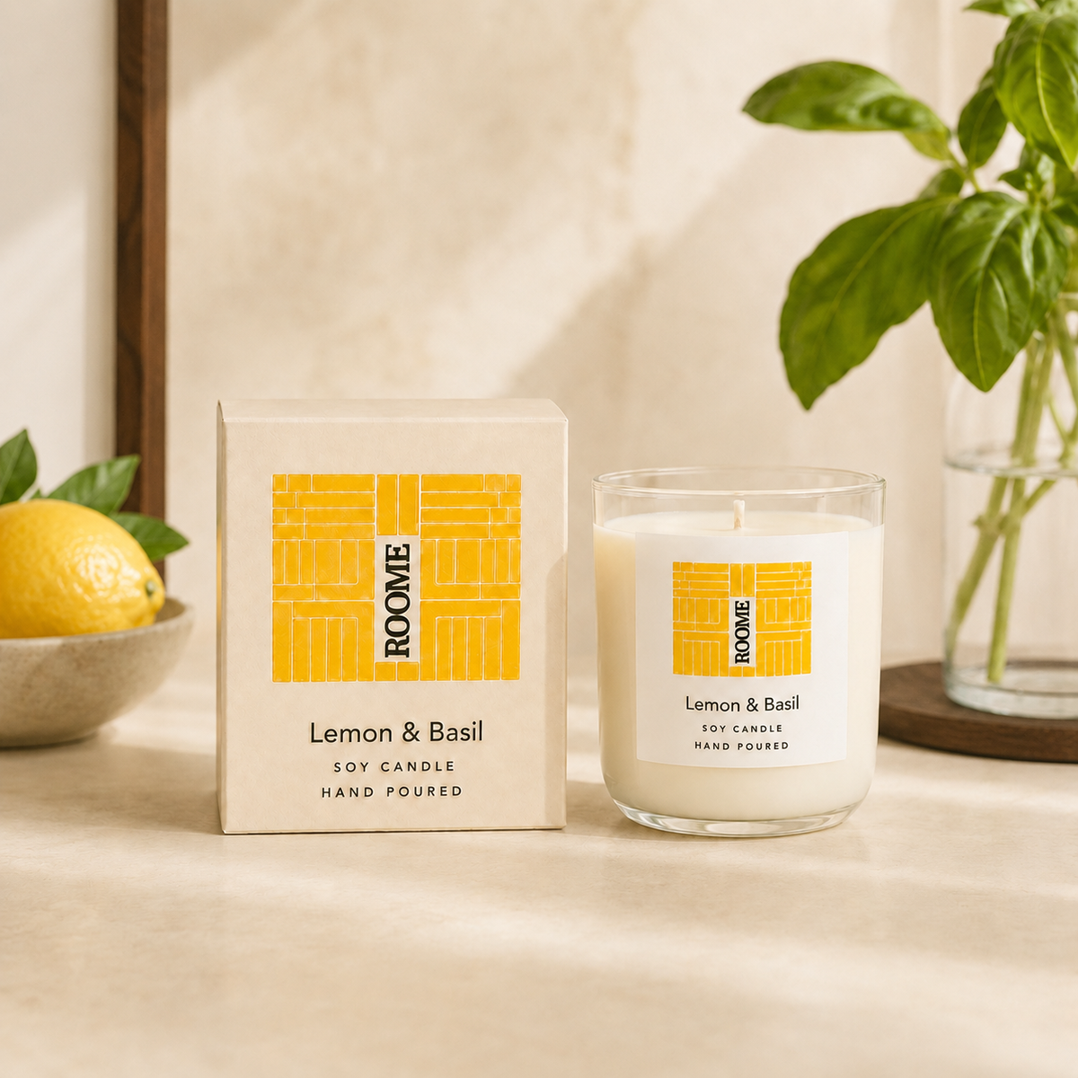 Lemon & Basil Candle