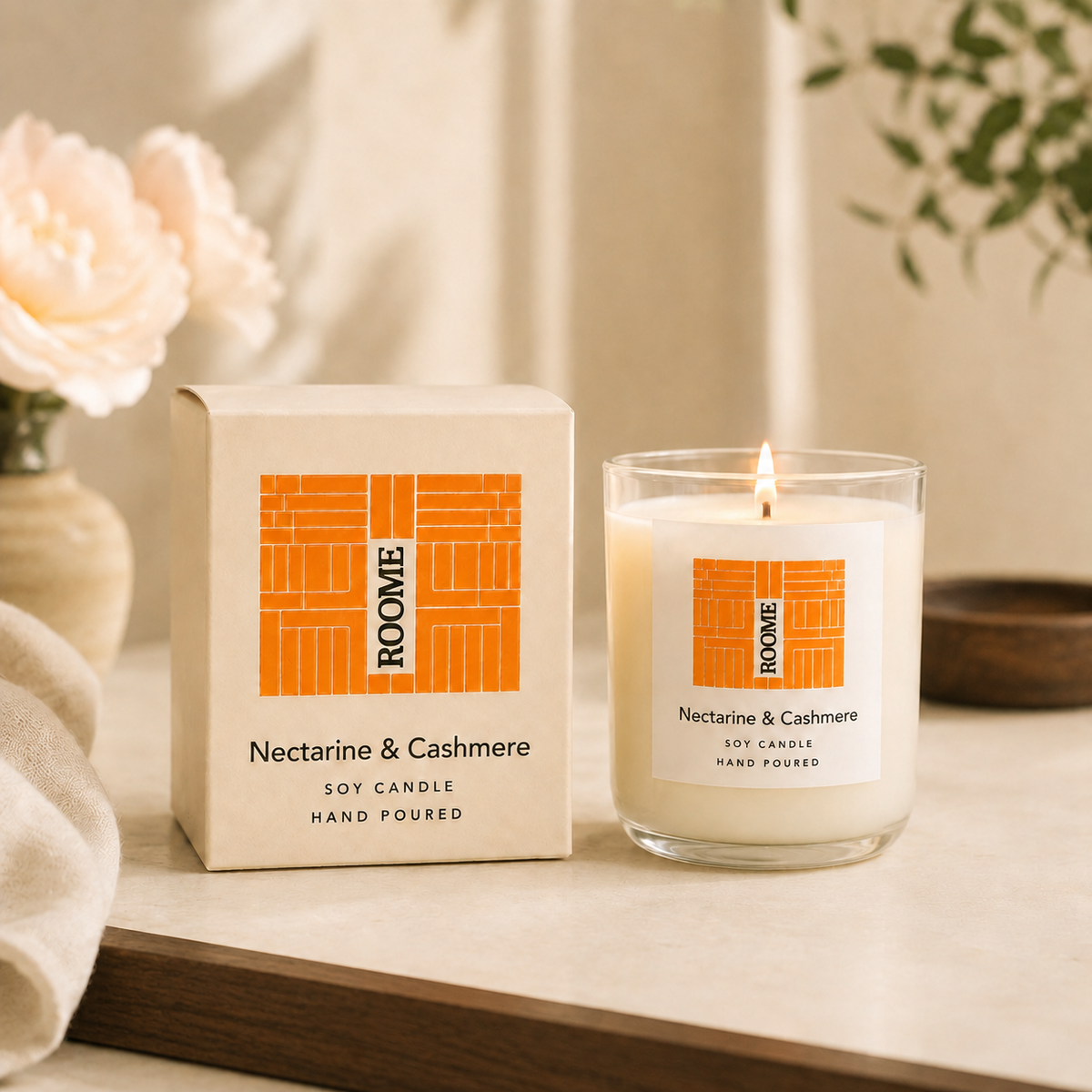 Nectarine & Cashmere Candle