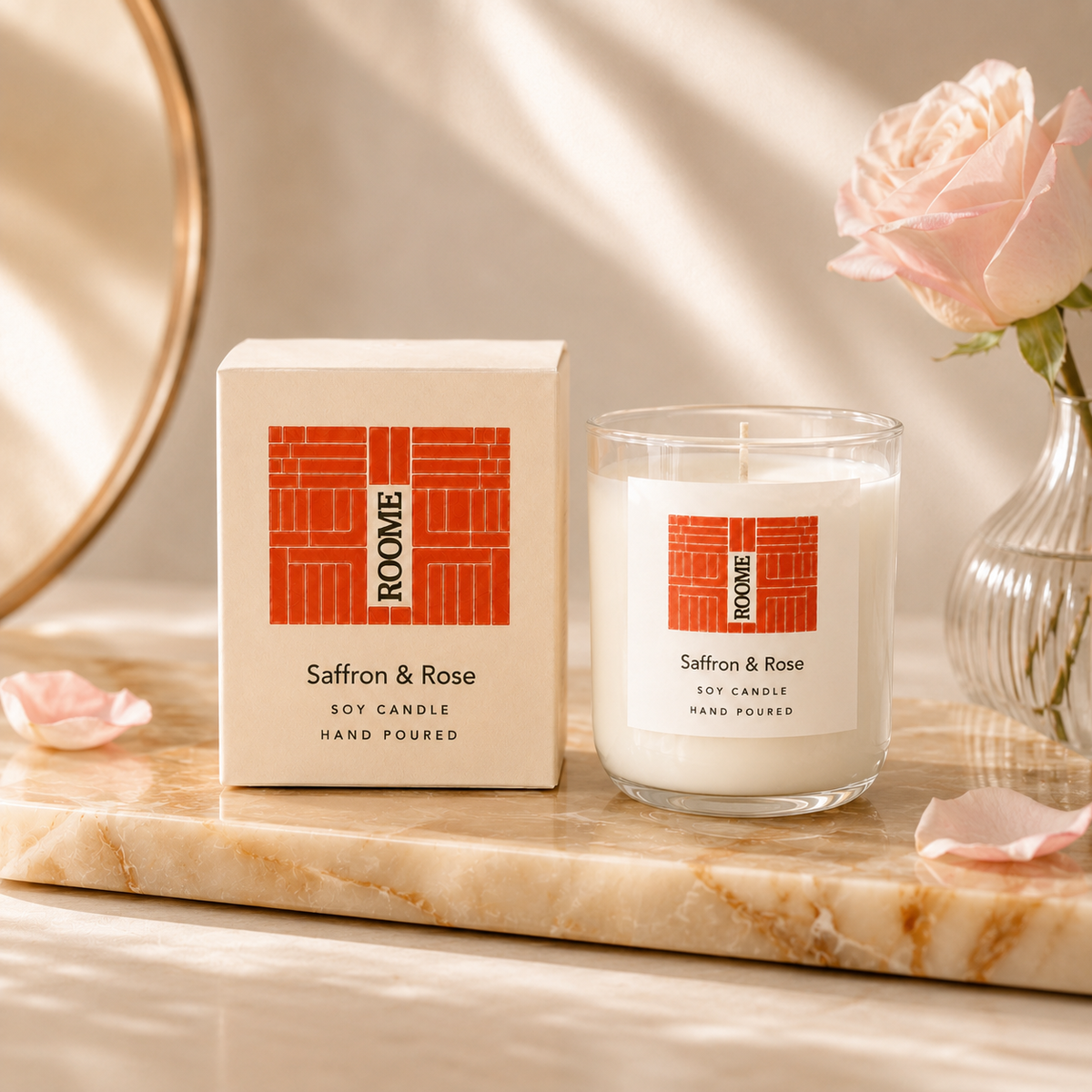 Saffron & Rose Candle
