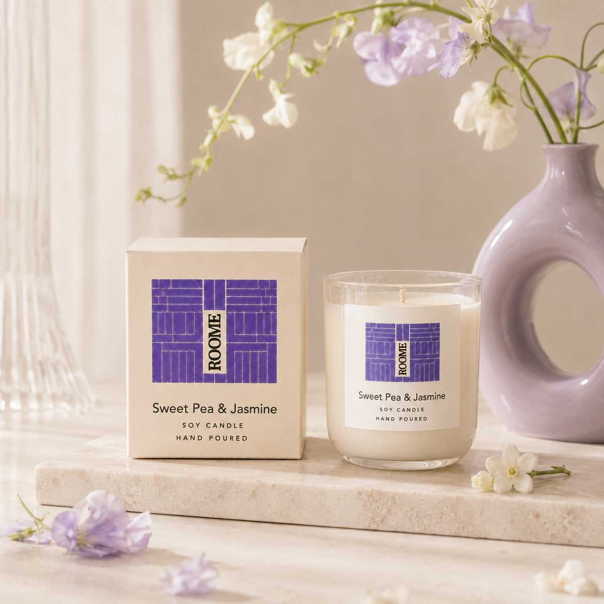 Sweet Pea & Jasmine Candle