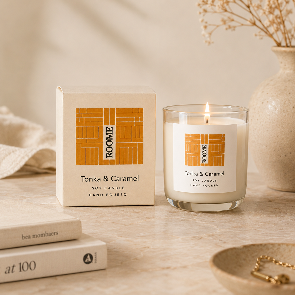 Tonka & Caramel Candle